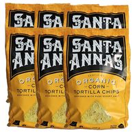Santa Anna's Organic Corn Chips, 250g x 6